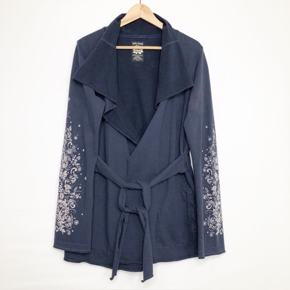 Lucky Brand Y2K navy blue graphic, print, two piece jogger set - Picture 2 of 13